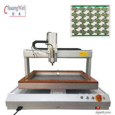 Desktop Single Bench PCB Router Machine z prędkością pozycjonowania 500mm/s i wysoką sztywnością