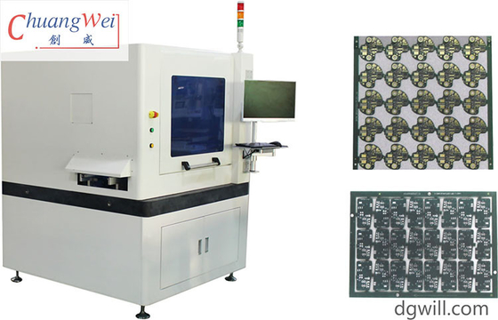 Inline PCB Router Machine dla płyt obwodowych o grubości 0,5 mm z automatyczną zmianą narzędzi